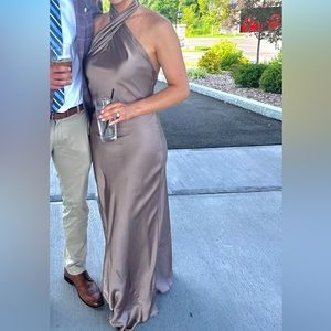 Show me your mumu Jasmine halter maxi dress.